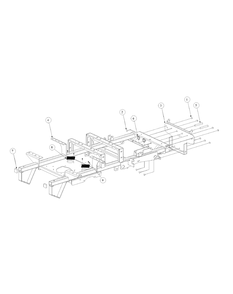 Frame Assembly Diagram and Parts List for M48-KW (53BB5DAV150-19-HP)(2003 1/2) Cub Cadet Lawn Tractor
